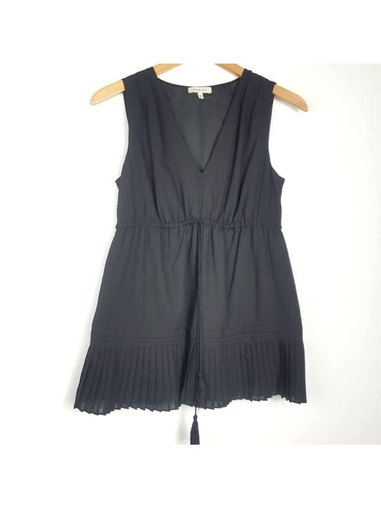 Max Studio Tops - Max Studio | Tank Top Accordion Hem Tasslels